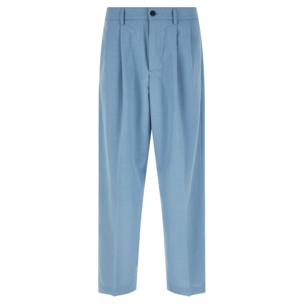 Department 5 Blue Polyester Chino Men's Pants